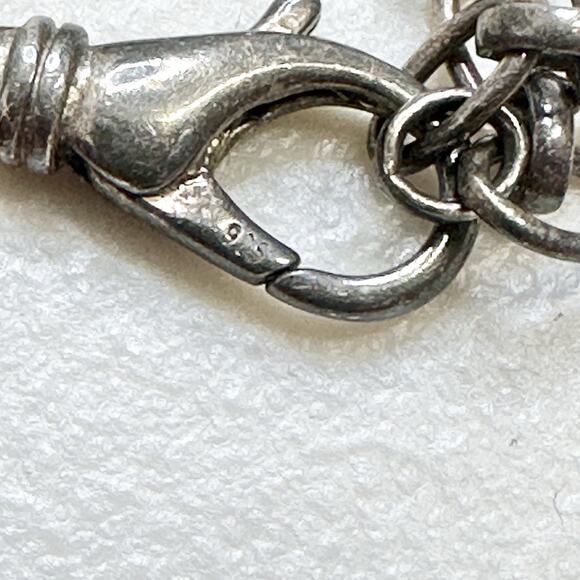 Red Coral Beaded Necklace with Coral Pendant SI 925 Sterling Silver Adjustable - Picture 4 of 7